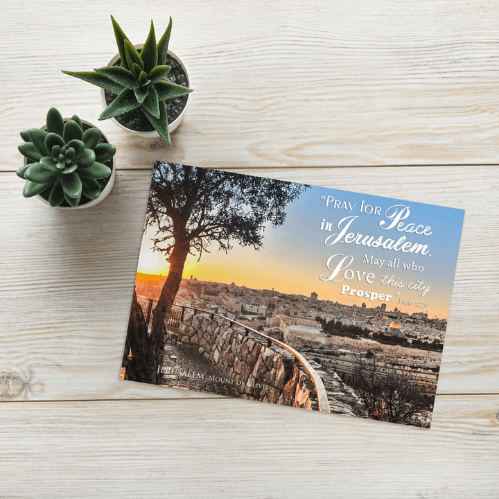 "PRAY FOR PEACE IN JERUSALEM" Greeting Card product image (1)