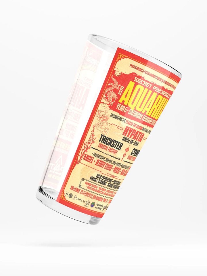 Aquarius 2024 Shaker Pint Glass product image (2)