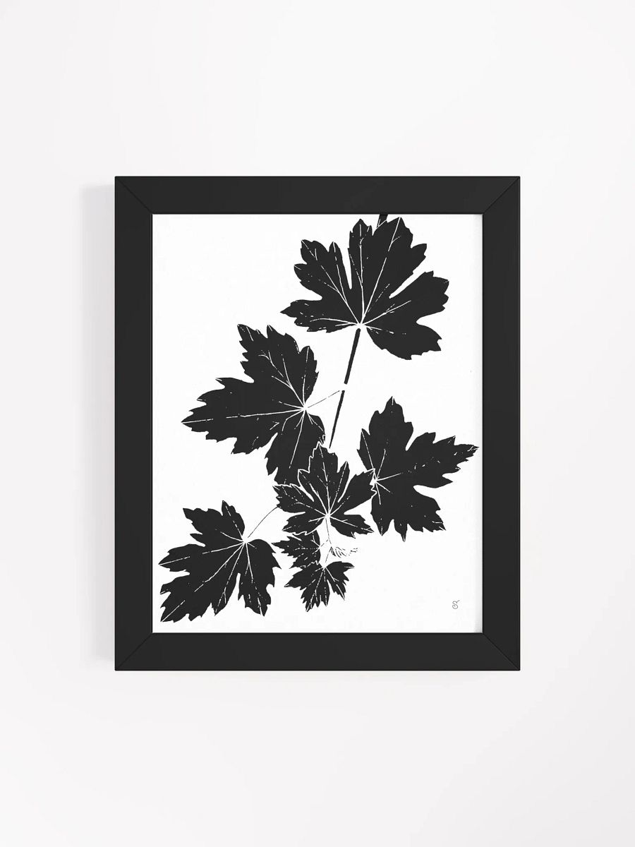Nature's Silhouette Framed Poster - Grape Leaves Light product image (12)