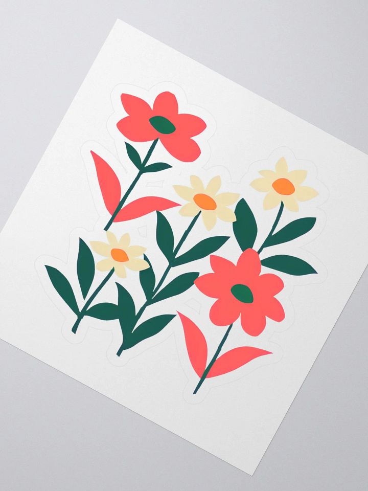 Daisy in Bloom Enjoy the Beauty of Nature Kiss Cut Sticker product image (2)