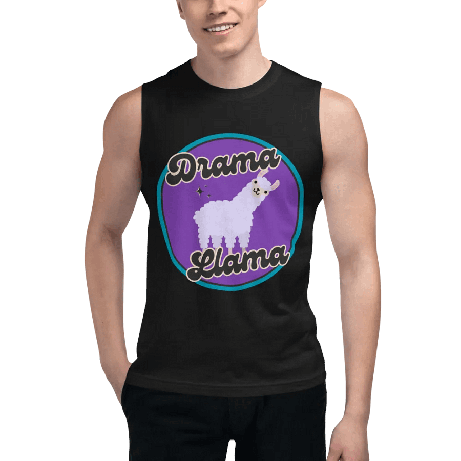 Drama Llama Muscle T-Top product image (5)