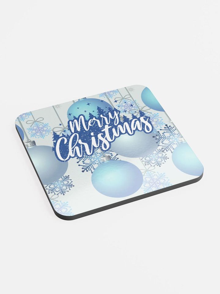 Festive Merry Christmas Glossed Cork Coastgift for entertainers moms colleagues friendser product image (2)