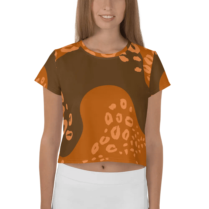 Orange Jungle Allure Crop Tee product image (1)