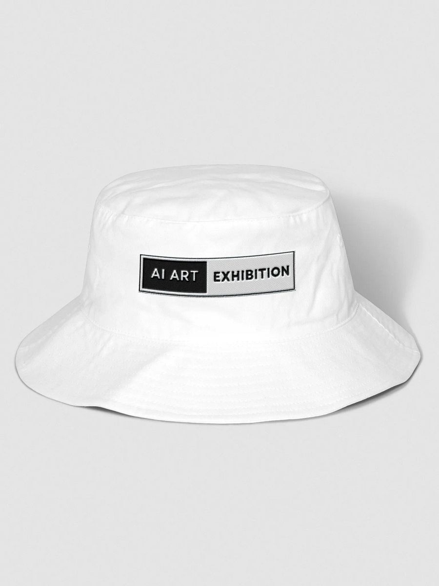 White "AI Art Exhibition" Flexfit Bucket Hat product image (1)