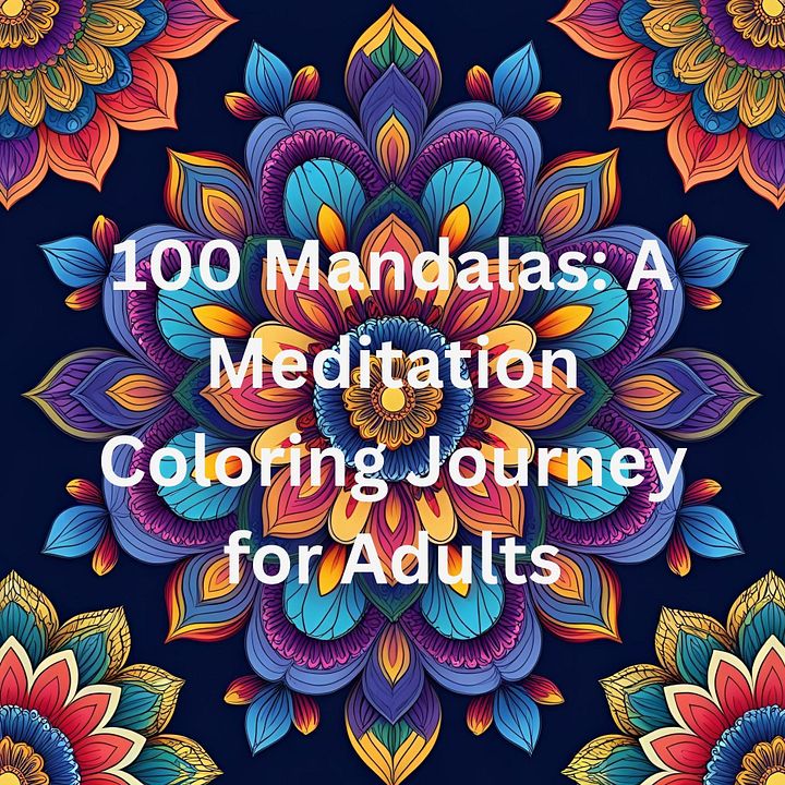 Simple Mandalas – Beginner Printable Mandala Coloring Book PDF, Large-Print, Easy Designs product image (1)