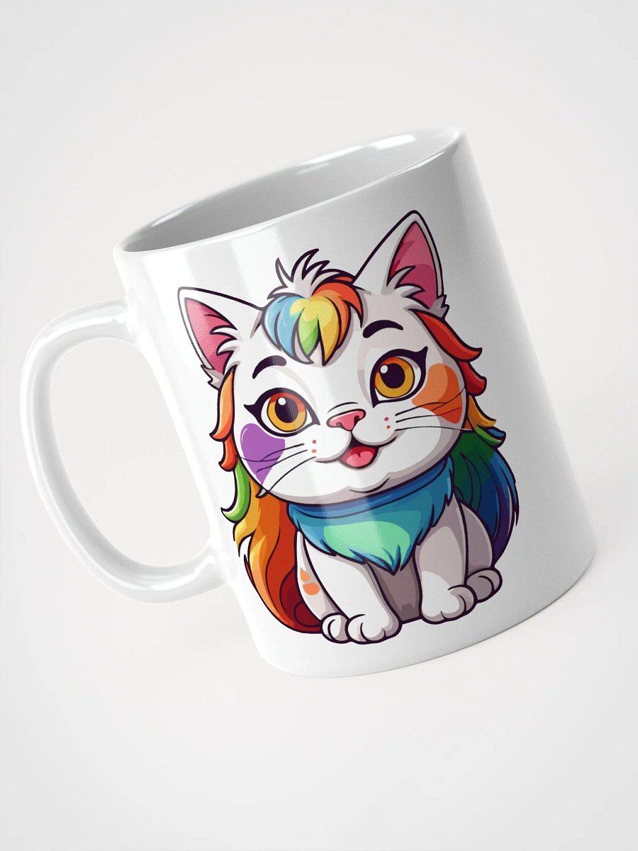 Cute Rainbow Color Cat 6 , Mug product image (6)