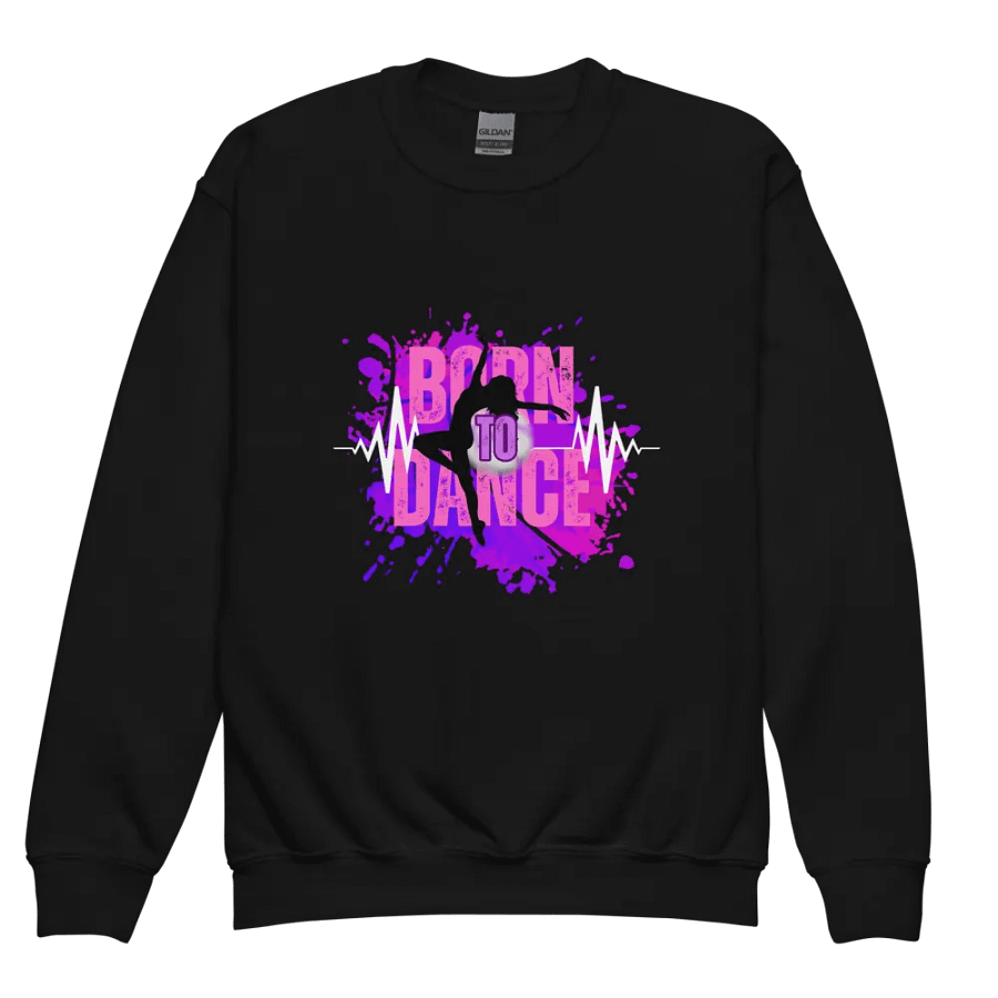 Born to Dance Her Silhouette Enigma Youth Sweatshirt product image (4)