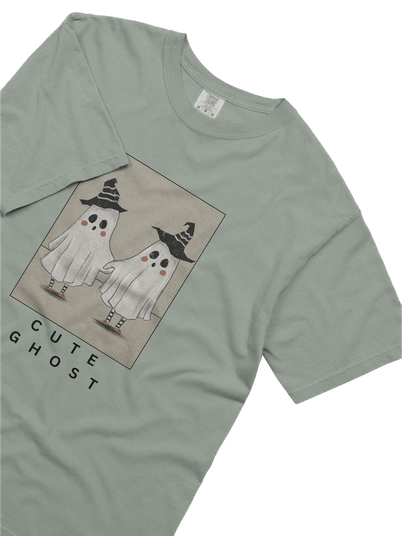 Ghostly Duo Witch Hat T-Shirt product image (5)