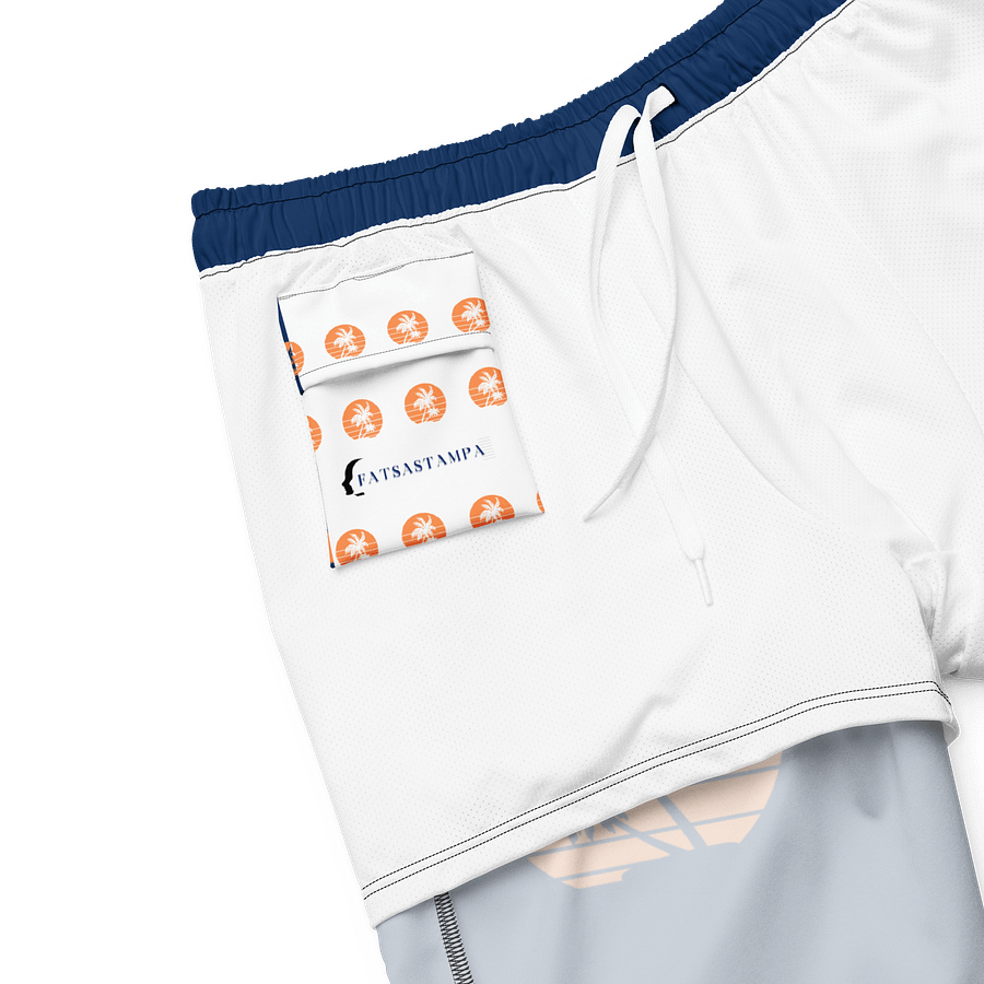 Tropical Sunset Silhouette Swim Trunks product image (6)