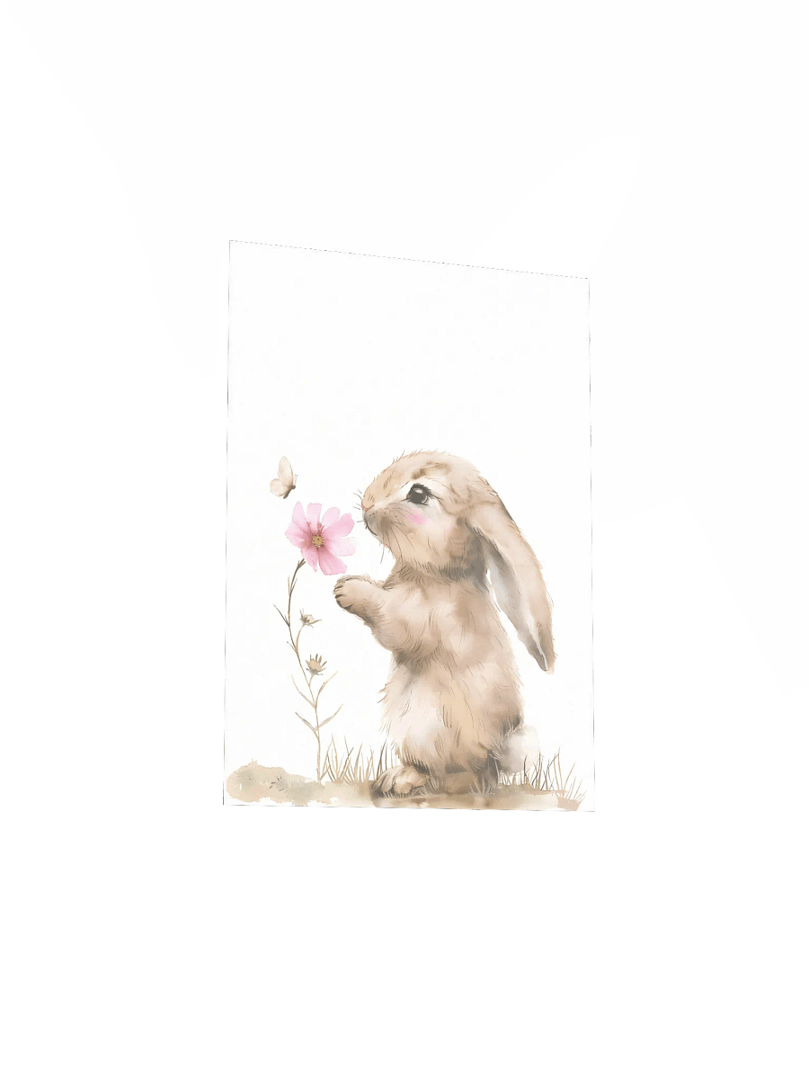 Watercolor Cute Bunny and Butterfly product image (4)