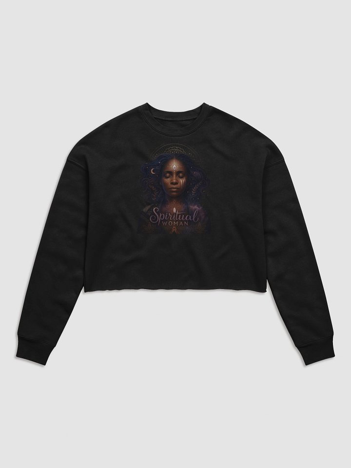 Spiritual Woman Fleece Crop Sweatshirt product image (1)