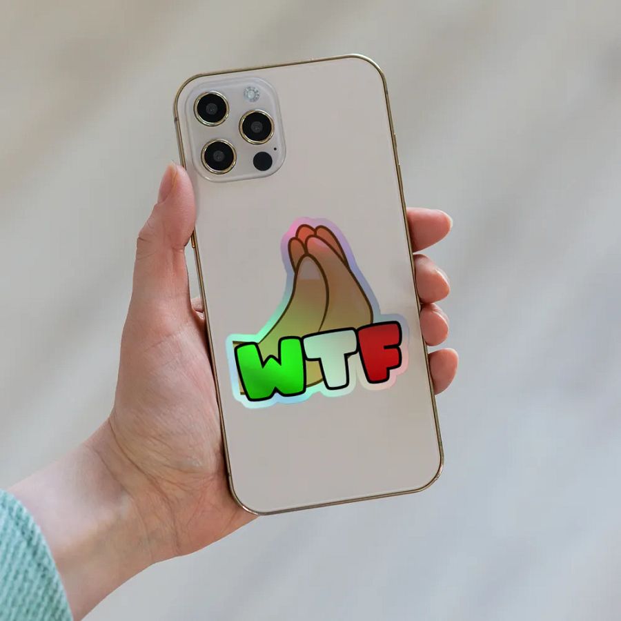 WTF Holographic Sticker product image (8)