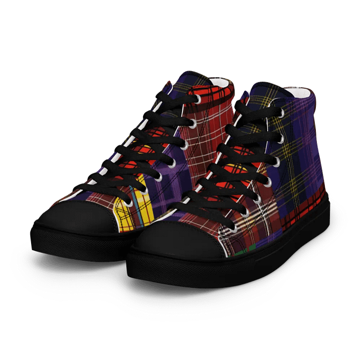 Mixed Tartan Shoes - Men's High Tops product image (1)