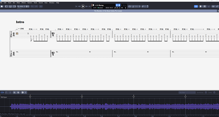 The Number of the Beast PDF TAB + Backing Track MP3 product image (3)