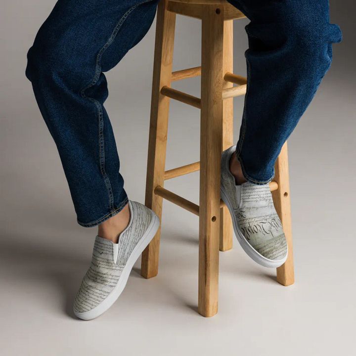 "Composition" Men's Canvas Shoes product image (1)