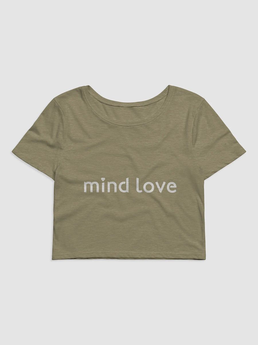 Mind Love Heather Green Crop Tee product image (1)