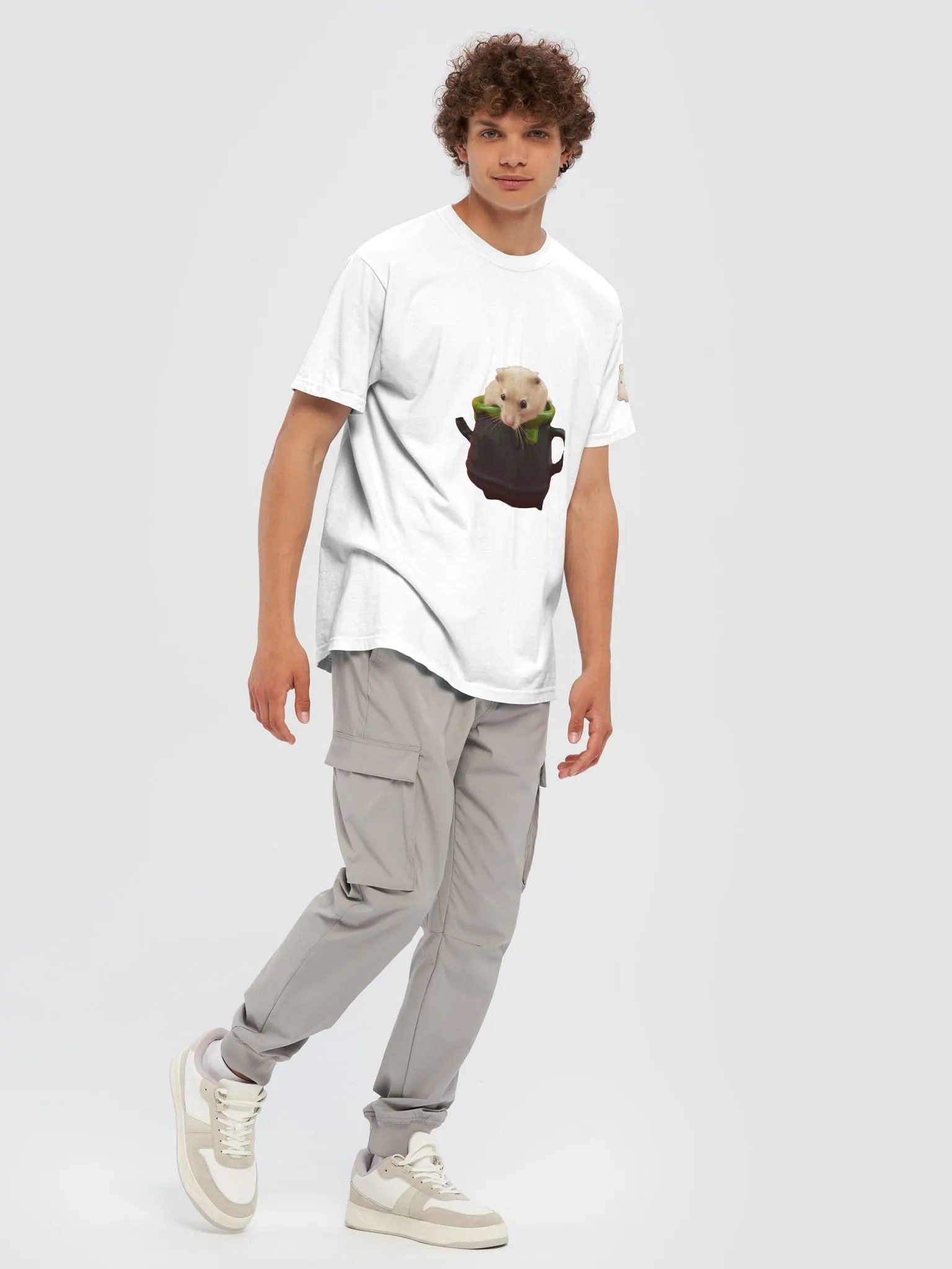 Cup of Cuteness: Hamster in a Cup T-Shirt product image (47)