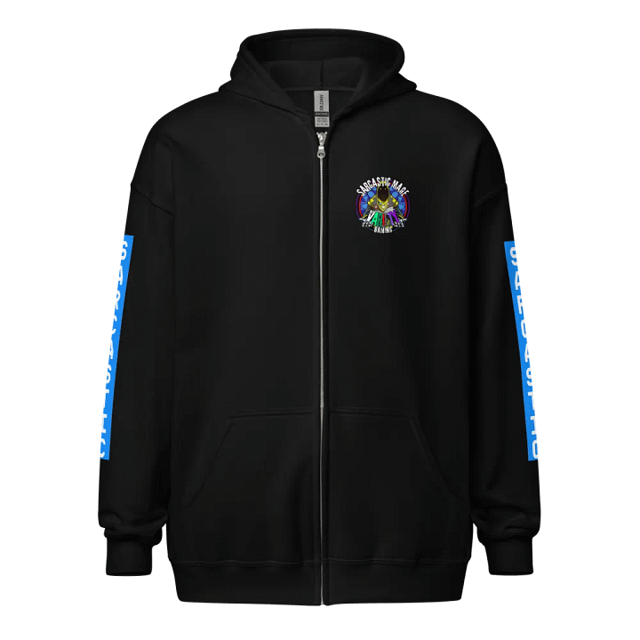 Sarcastic Mage Glow Zip Hoodie product image (1)