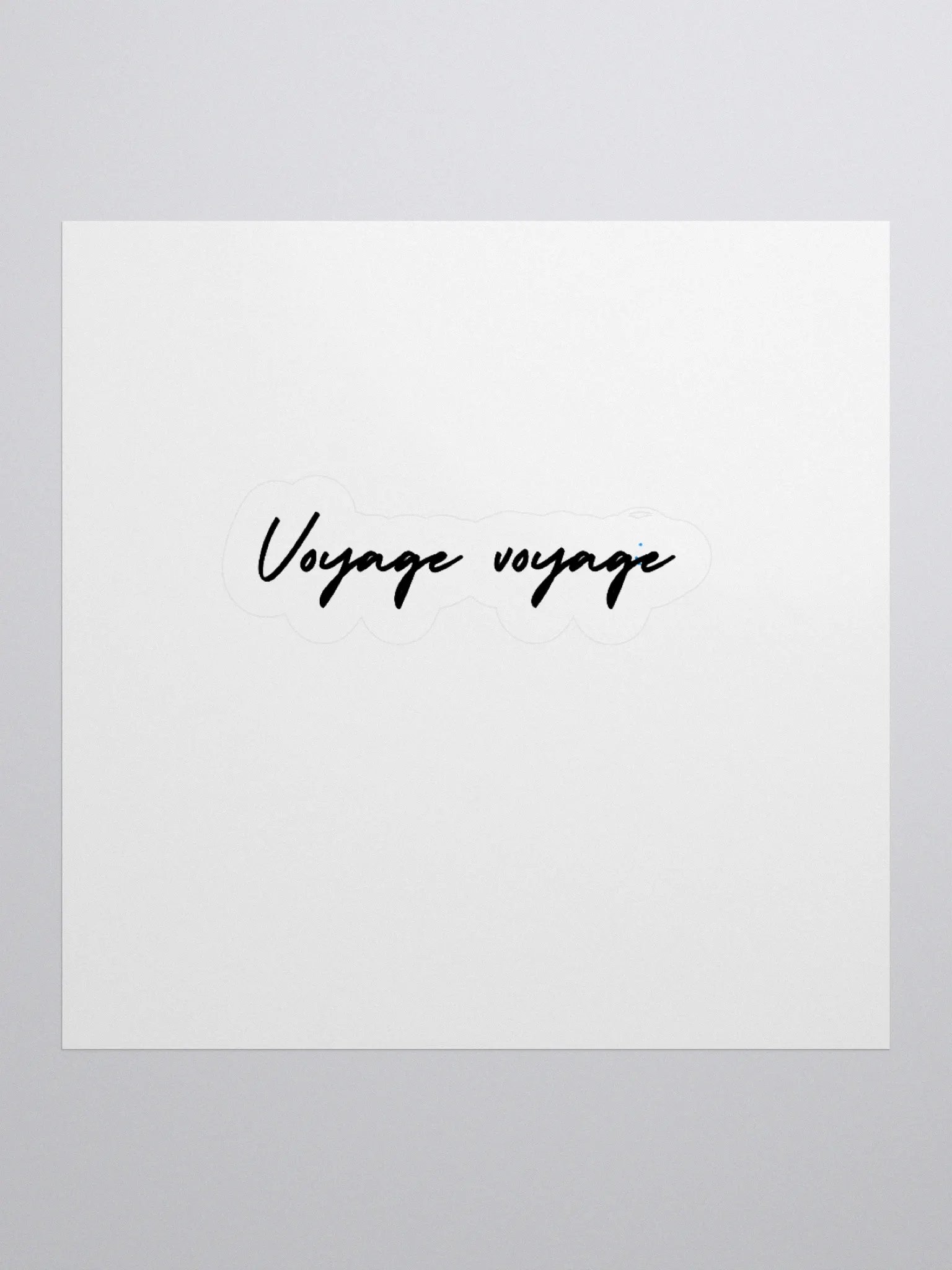 Voyage Voyage – Minimalist Sticker ✈️ product image (2)