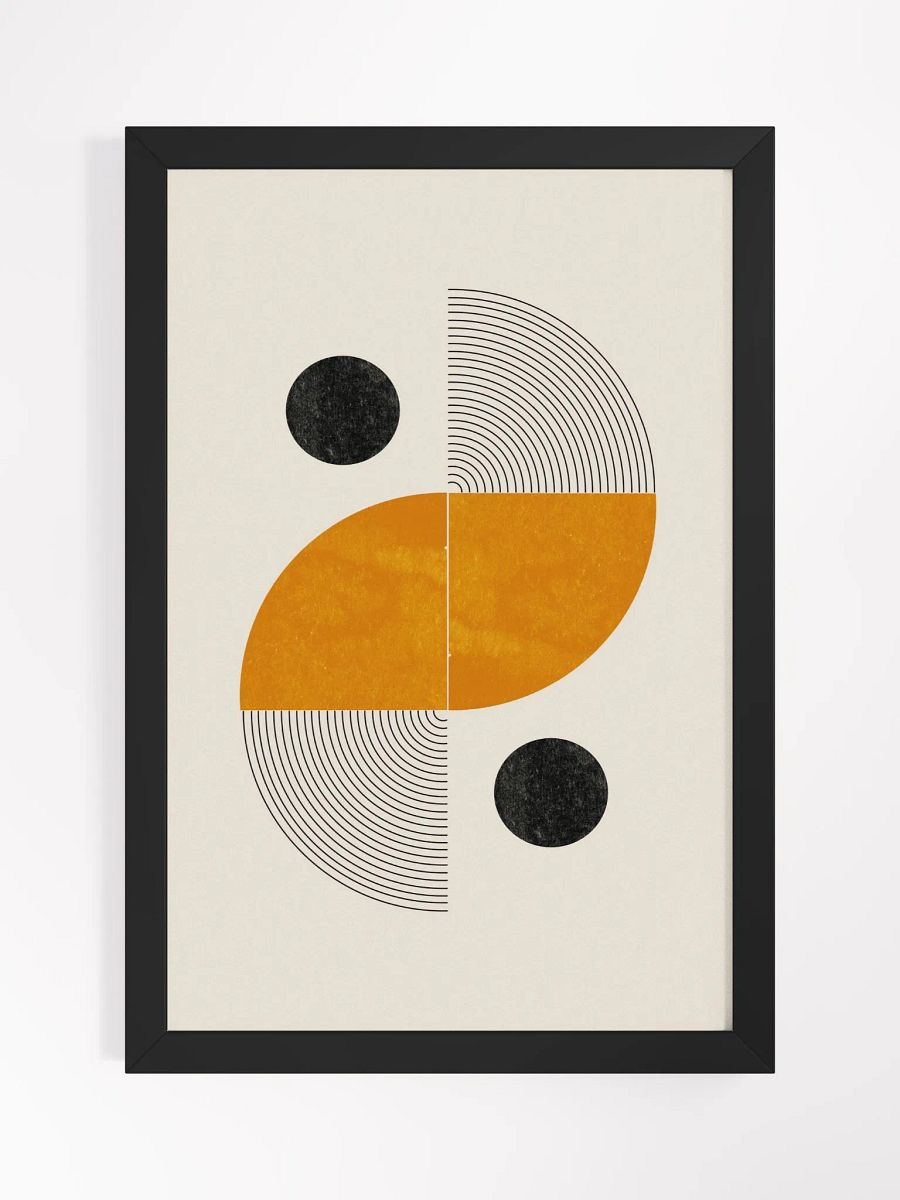 Geometric Harmony Framed Poster | Modern Abstract Art for a Sophisticated Space product image (1)