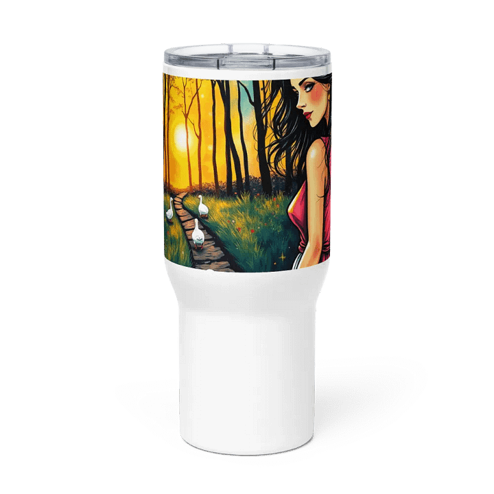 goose lady 4 Sunset Serenity Travel Mug product image (3)