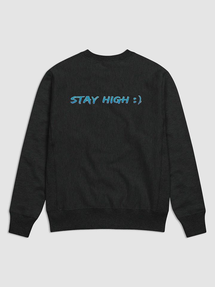 Champion Cotton Max Stay High Sweatshirt (Blue Text) product image (2)