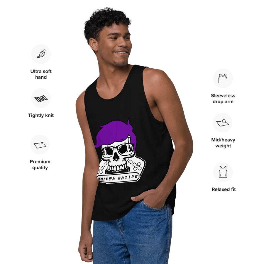Enigma Nation Cotton Heritage Men's Premium Tank Top (PRINTED) product image (26)