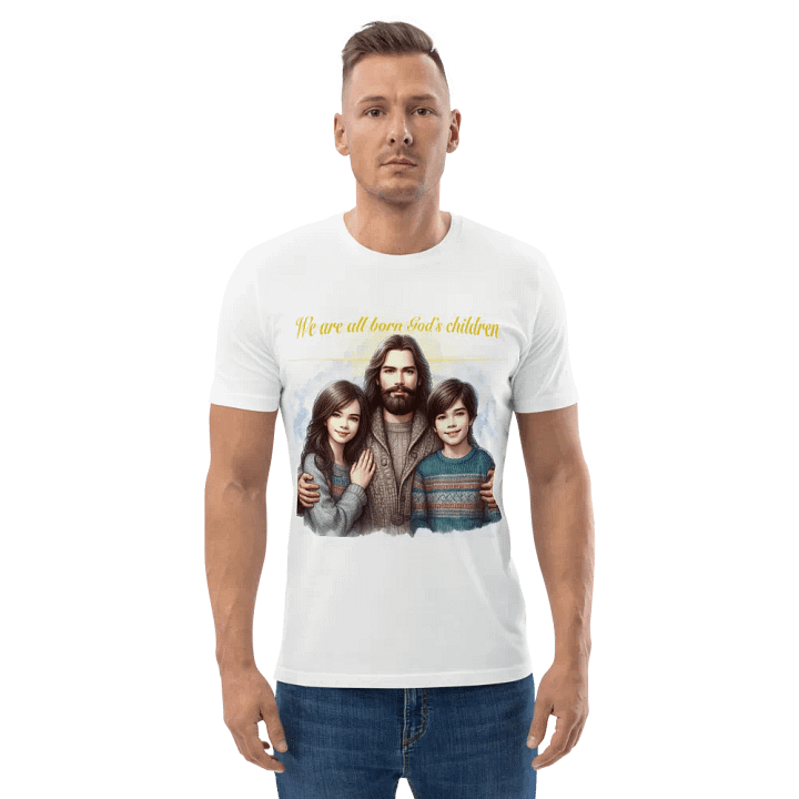We are all born God's children - Organic Cotton Short Sleeve T-Shirt product image (2)