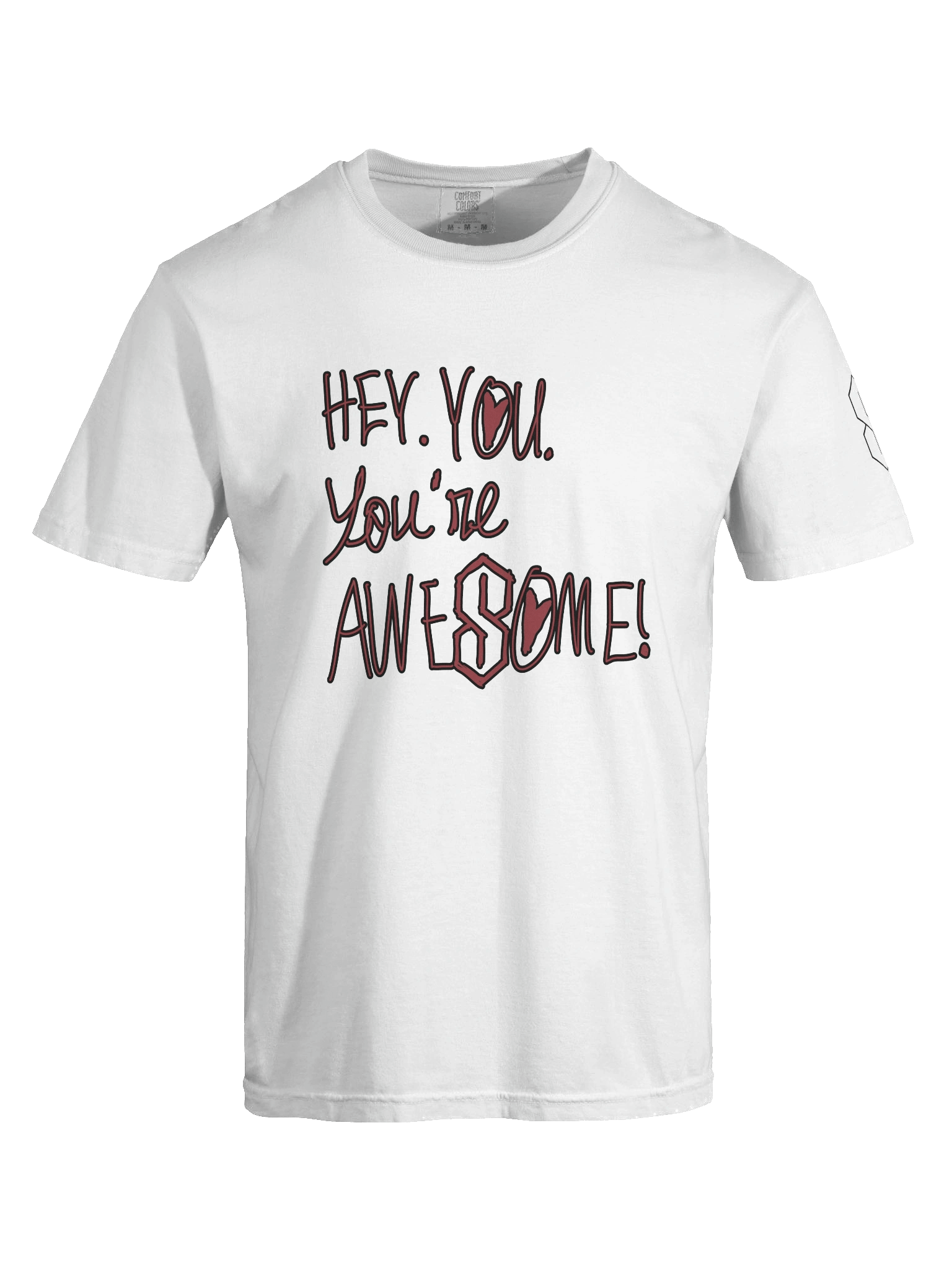 Hey. You. You're Awesome! Light Tee product image (47)