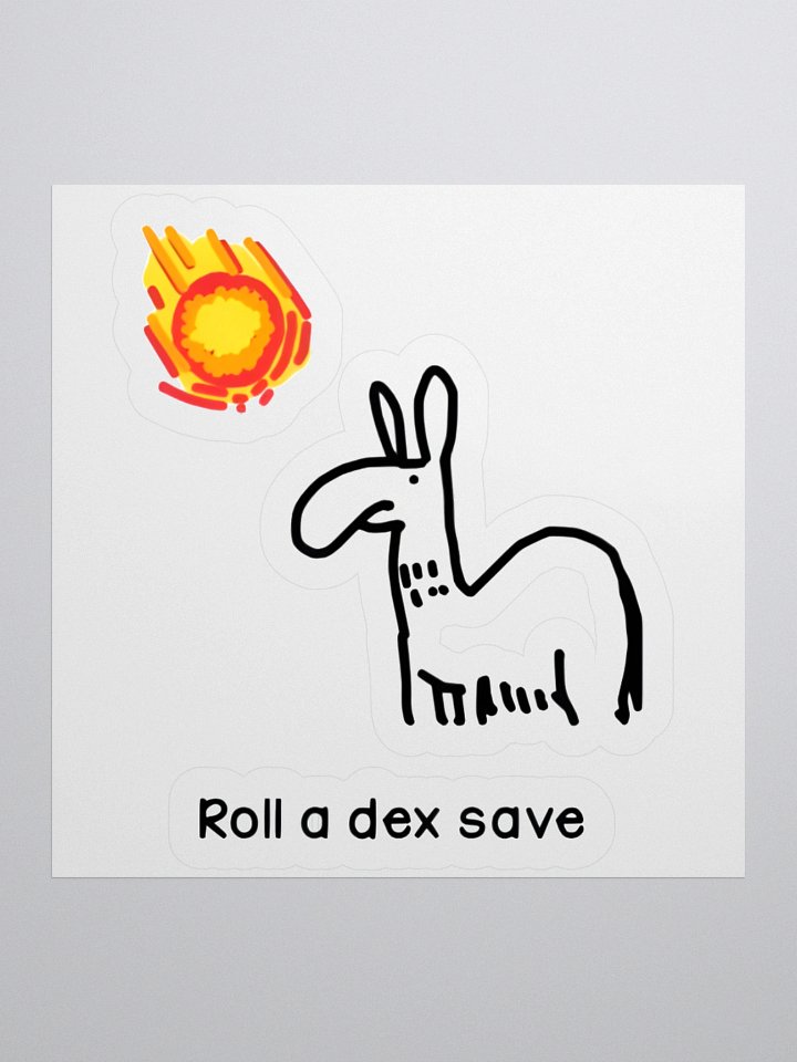 Roll a Dex Save - Sticker product image (1)