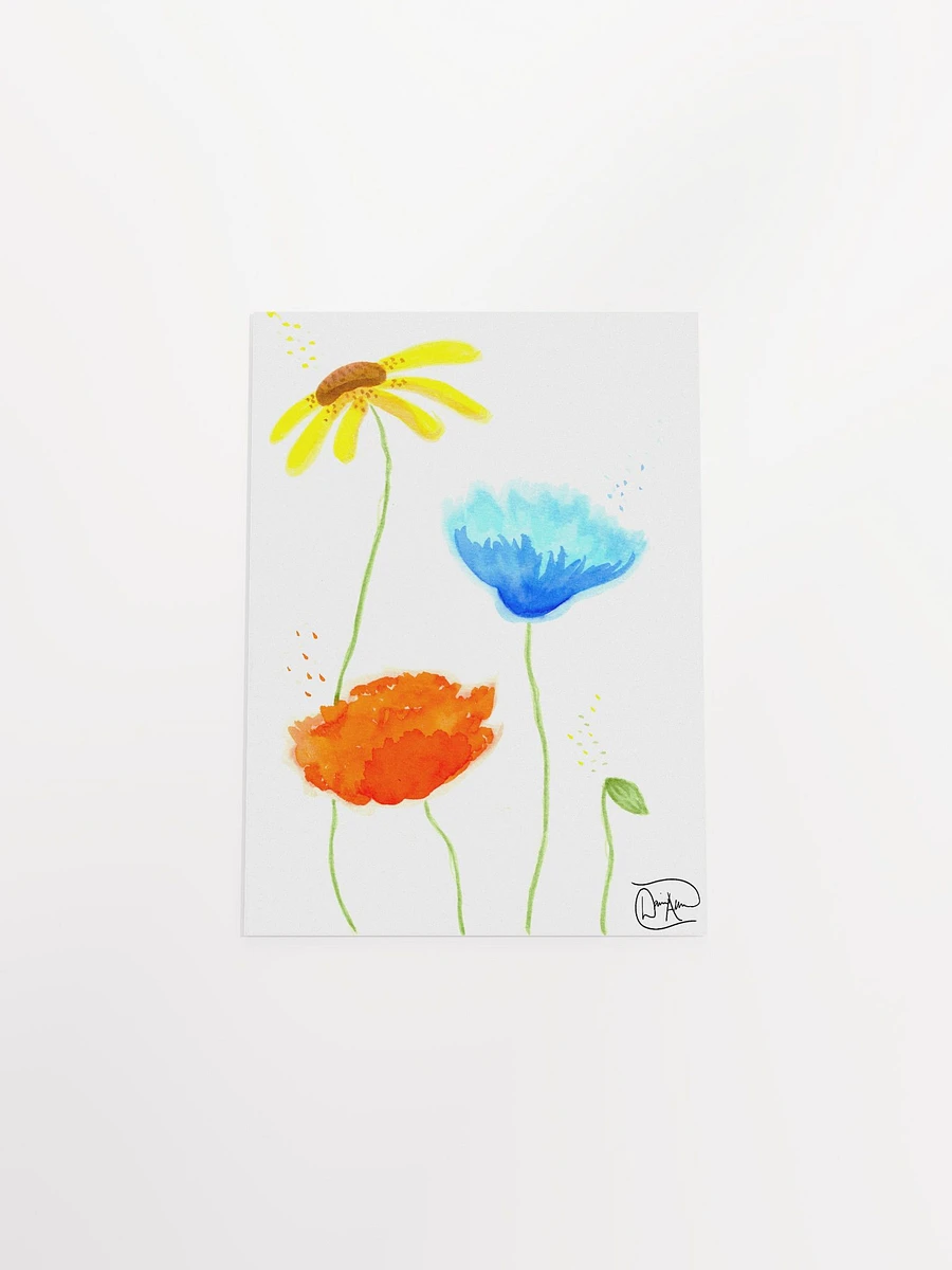 3 Flowers Watercolour Print product image (4)