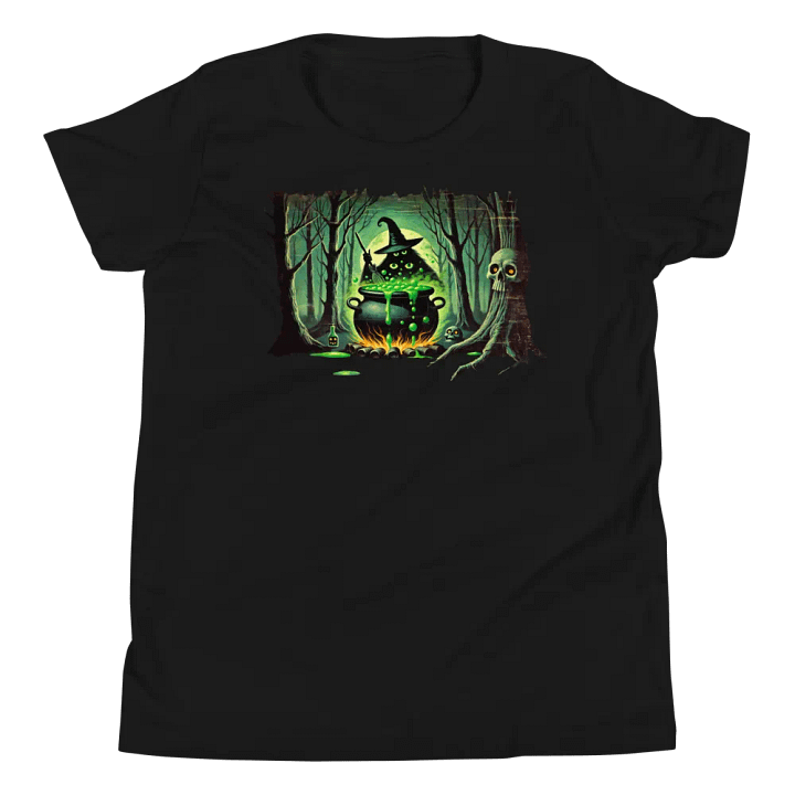 Cauldron Monster Stirring Witch's Brew Youth T-Shirt product image (1)