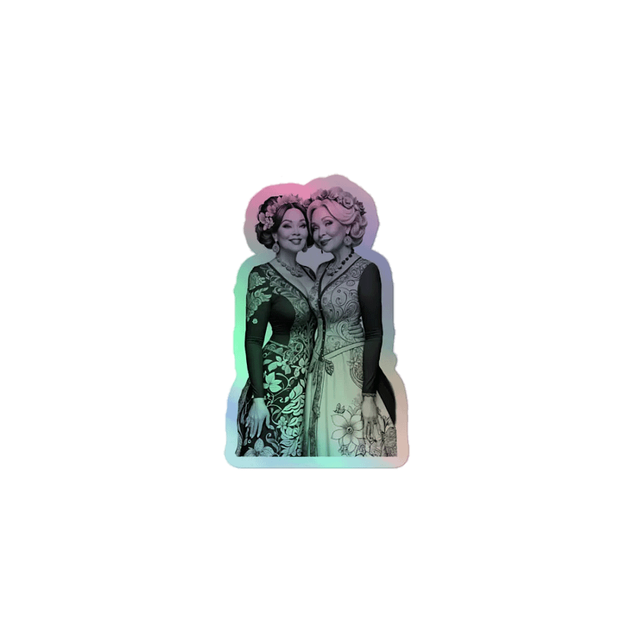 Dressy in Love LGBTQ+ Holo Sticker product image (1)