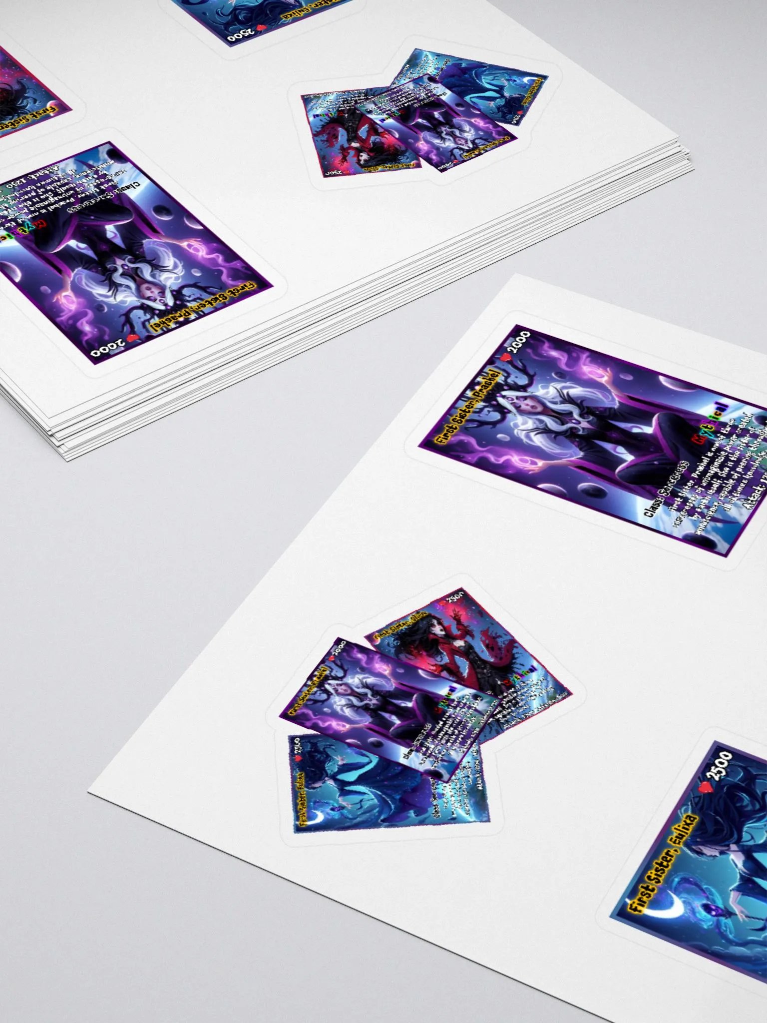 First Sisters | Hell Cardz Collection Large 4-Pack Stickers product image (4)