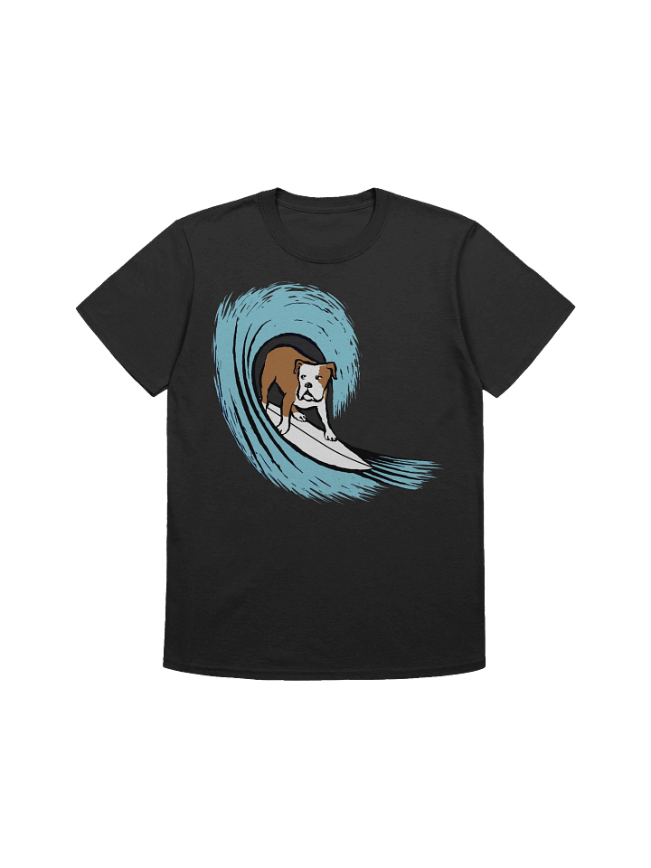 Bulldog Surfing Unisex T-Shirt product image (3)