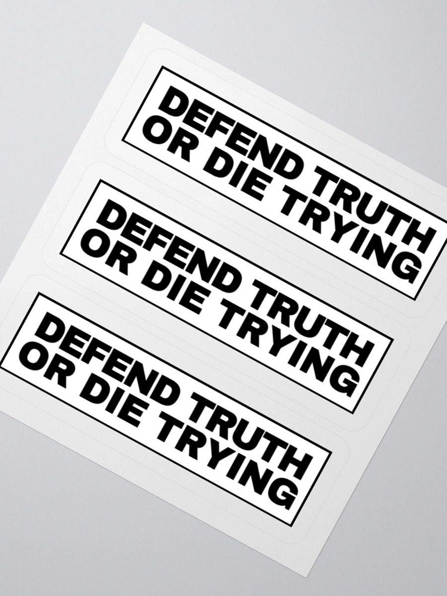 "Defend Truth Or Die Trying" Sticker Sheet product image (2)