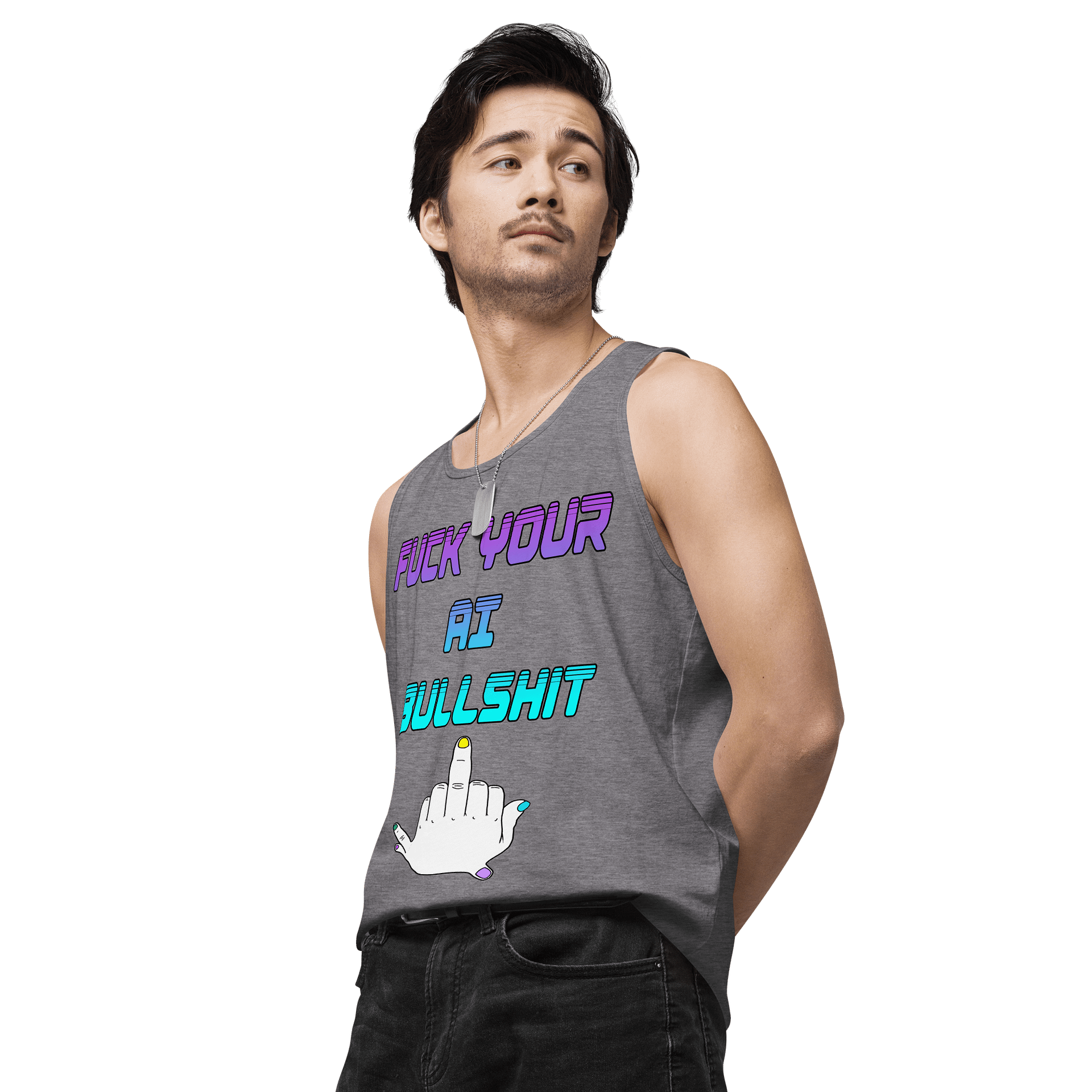 AI Bullshit Tank Top M product image (63)
