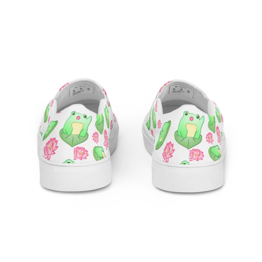 Kawaii Froggie Mens Slip On Shoes product image (4)