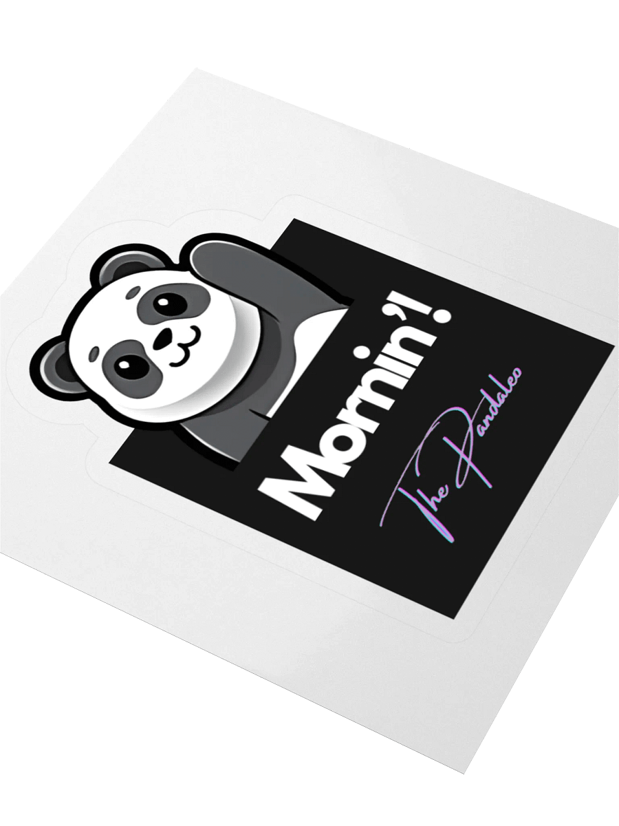 The Mornin' Panda Kiss Cut Stickers product image (3)