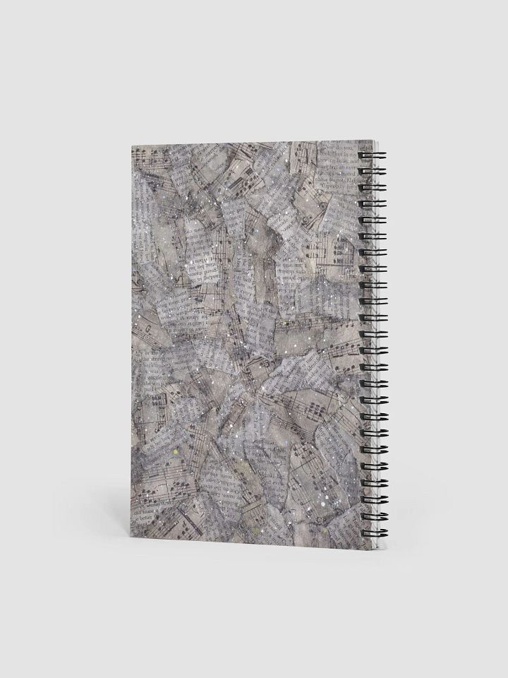 Universe of Words and Music Spiral Notebook product image (2)