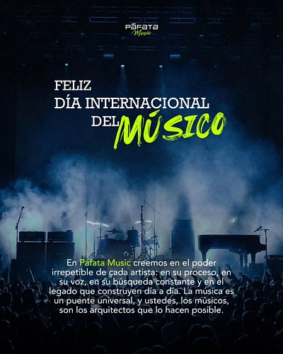 Hoy celebramos a quienes convierten el alma en sonido.
A los músicos que transforman una herida en melodía, una alegría en ri...