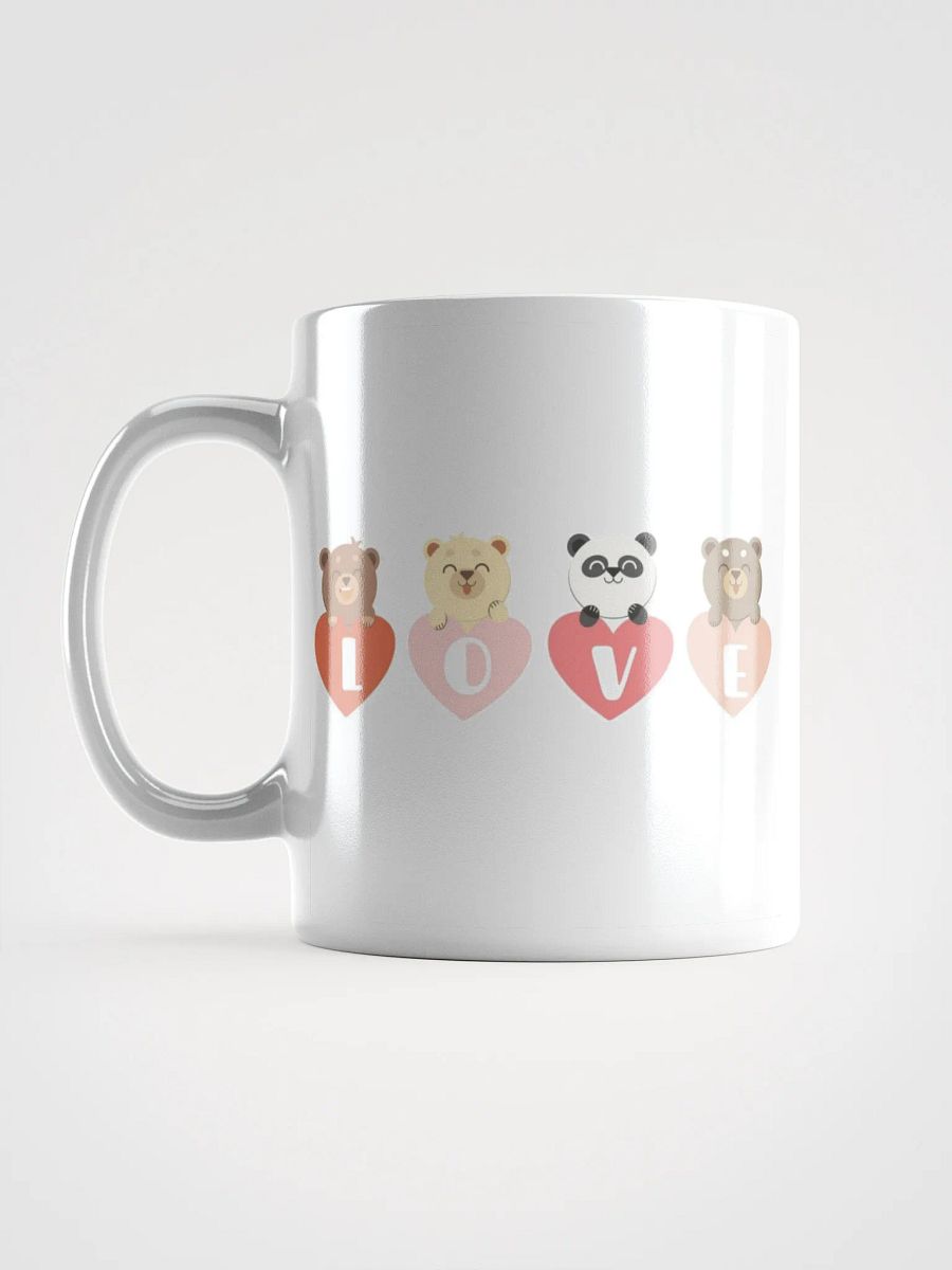 White Glossy Mug Cute Bears product image (6)
