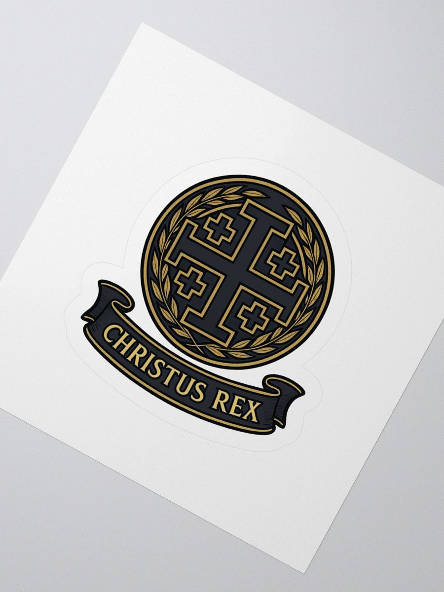 Christus Rex Sticker black product image (2)