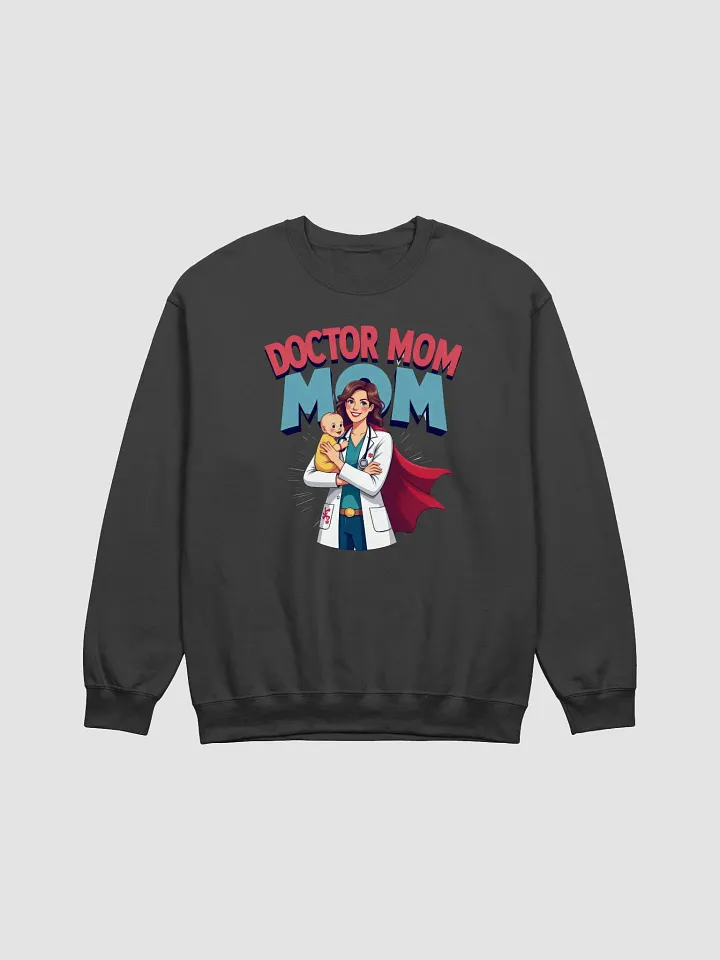 Doctor Mom Illustrated Crewneck Sweatshirt product image (9)