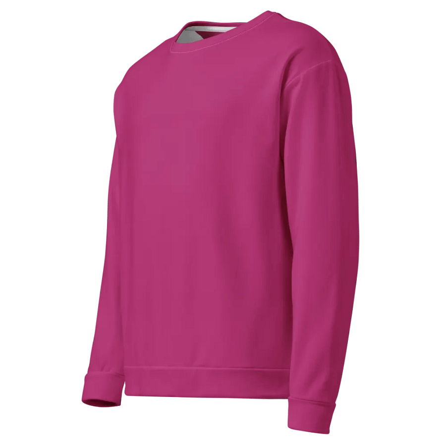 Plain Medium Plum Pink Light Summer Unisex Recycled Polyester Heavyweight Premium Sweatshirt by Treasure Pie product image (3)