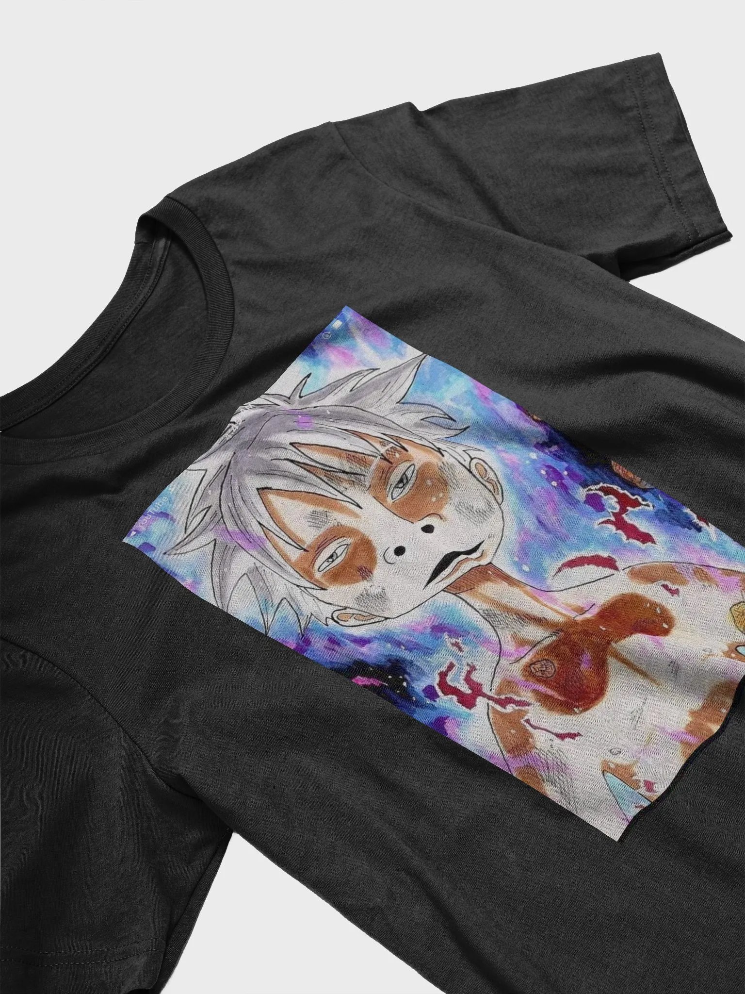 Dreamy Anime White-Haired Character T-Shirt product image (3)