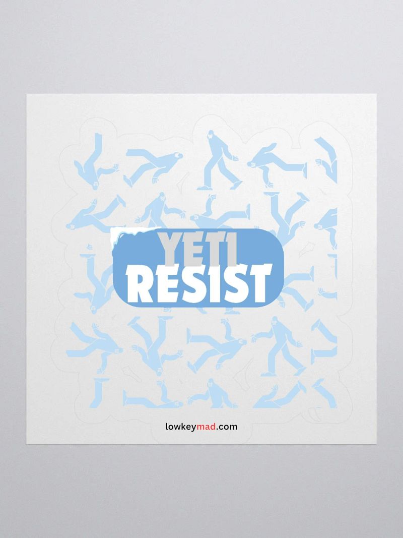Yeti March to Resist Sticker