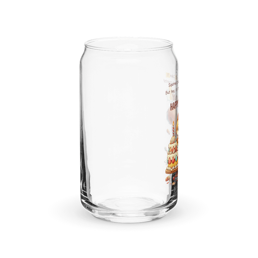 Squirrel Happy Birthday Cake Can-shaped Glass product image (4)