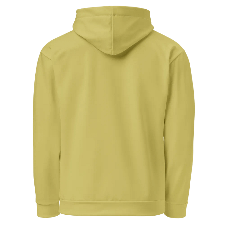 Plain Medium Yellow Light Summer Unisex Recycled Polyester Heavyweight Premium Hoodie by Treasure Pie product image (2)