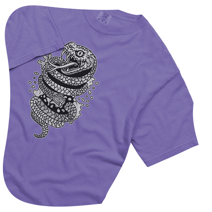 SNAKE SPLASH - Black and White Tee product image (1)